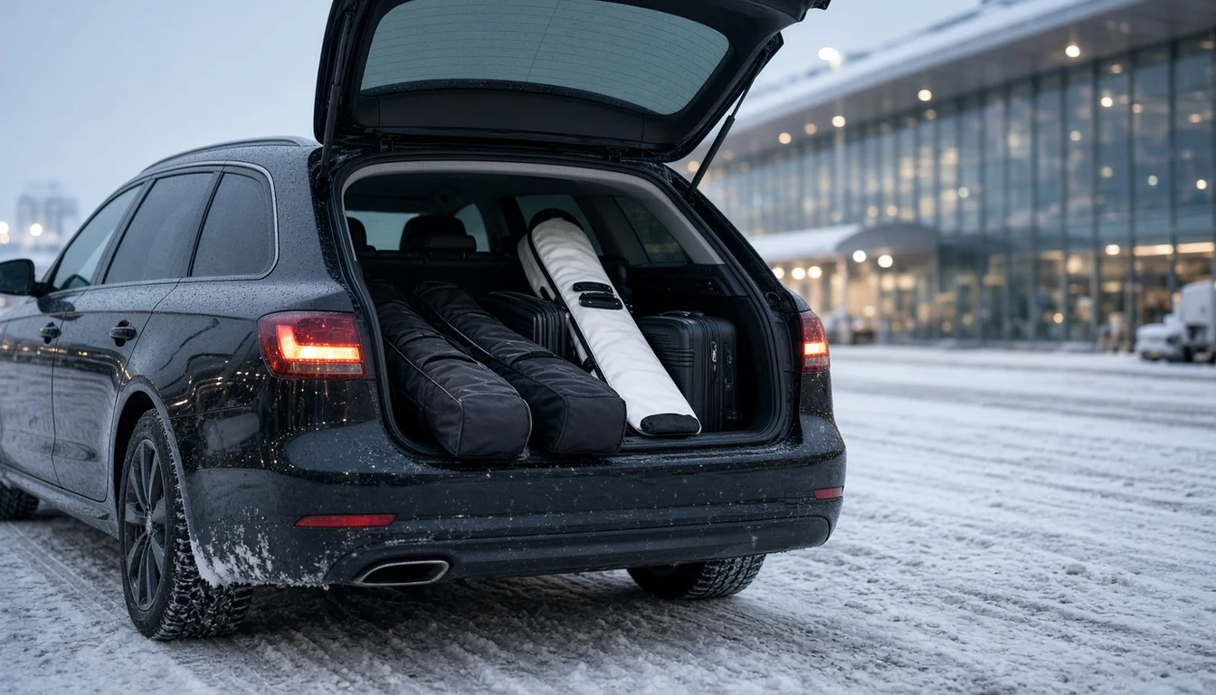 Flughafentaxi Wien mit Ski und Sportgepäck – Transfer ohne Aufpreis